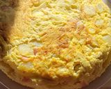 Foto del paso 7 de la receta: Tortilla de papa con jamón y cebolla