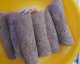 Foto langkah ke 7 dari resep Dadar gulung coklat (isi piscokju) syan syan.
