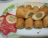 Foto langkah ke 5 dari resep Roti Gulung Sosis.