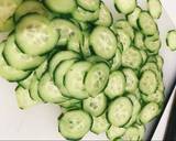 Cucumber with Shiso sweet vinaigrette salad recipe step 2 photo
