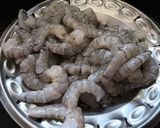 A picture of step 1 of Peri Peri Prawns (shrimp).
