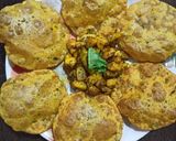 A picture of step 2 of Masala puri.