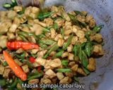 Foto langkah ke 10 dari resep Oseng kering buncis tahu (oseng tanpa air).