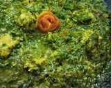 A picture of step 10 of Tawa chicken Hara Masala.