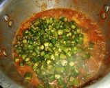 A picture of step 7 of Bhindi Aloo.