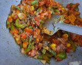 A picture of step 3 of Veggie penne pasta.