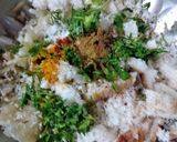 A picture of step 1 of Kaddu kofta curry.