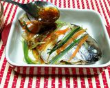 Hình bước làm 5 của món Cá Chim Trắng Hấp Tưới Dầu Hào 병어 굴소스 찜