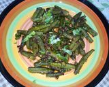 A picture of step 9 of Tarka Masala Okra.