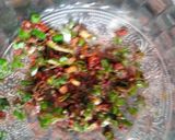 A picture of step 4 of Korean starter- chilli garlic potato bites.