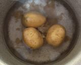 A picture of step 1 of Alu samosa.