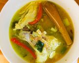 Foto langkah ke 4 dari resep Pallumara Kepala Ikan Kakap Merah Khas makassar.