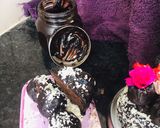 A picture of step 5 of Dark Chocolate brownie cake.
