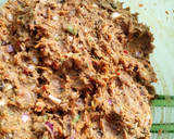 A picture of step 4 of Beans balls II.