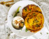 A picture of step 6 of Leftover Poha Chilla with fresh Veggies.