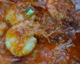 Foto langkah ke 4 dari resep Udang Saus Padang (Ala seafood).