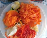 Foto del paso 1 de la receta: Ensalada caliente de vegetales, con timbal de arroz