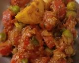 A picture of step 2 of Gajar Matar.