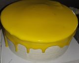 A picture of step 4 of Emoji Rasmalai Cake.