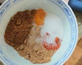 A picture of step 2 of Lamb curry.