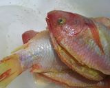 Foto langkah ke 2 dari resep Ikan Goreng Bumbu Kuning & Sambal Goang.