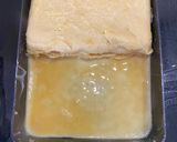A picture of step 2 of Tamagoyaki Sando.