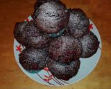 Muffinki czekoladowe z wiśniami krok przepisu 5 zdjęcie