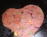 A picture of step 10 of Pav bhaji heart Paratha.