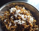 A picture of step 2 of Mooga chi Usal( Sprouted green moong sabji.