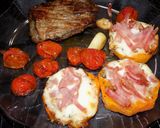 Foto del paso 9 de la receta: Zapallo al horno en rodajas con jamón y queso