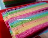 Foto langkah ke 5 dari resep Rainbow Roll Cake.