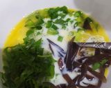 Foto langkah ke 5 dari resep Omelette Bayam Jamur Kuping - MPASI 12m+.