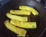A picture of step 1 of Lasaniya Bhungla Batata.
