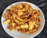 आलू छिलका फ्राई (Aloo chhilka fry recipe in hindi) रेसिपी चरण 4 फोटो