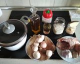 Foto del paso 1 de la receta: Risotto de Setas con huevo escalfado