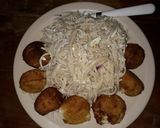 A picture of step 4 of Creamy Spaghetti with Cheese Balls 🇸🇻.