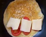 Zabpelyhes rántotta sajttal-paradicsommal töltve 🍅🥚🧀 recept fázis 3 fotója