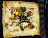 A picture of step 7 of Squizza (Square Bread Pizza).