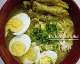 Foto langkah ke 6 dari resep Soto ayam ceker lamongan lengkap dengan koya dan sambal.