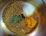 A picture of step 3 of Whole Methi and Mango Pickle.