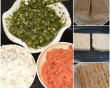 A picture of step 2 of Tiranga Sandwich.