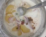 A picture of step 2 of Potato Salad/ Aloo Kachalu/ Aloo Chukauni In Nepali Style.