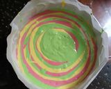 Foto langkah ke 4 dari resep Bolu Jadul Pelangi.
