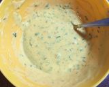 A picture of step 2 of Dahi Phulki.