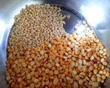 A picture of step 1 of Chana dal masala vadai.