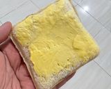 Foto langkah ke 1 dari resep Roti Panggang Ice Cream Cokelat Sat-Set Ala Cafe.