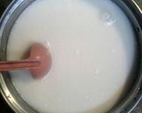 Foto langkah ke 1 dari resep Puding Santan Lapis buah Naga.