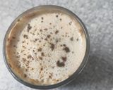 A picture of step 3 of Cashew coffee creamer cold coffee.