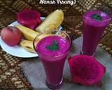 Cara Membuat Mix Fruits Smoothies Apel Buah Naga Nanas Pisang 2