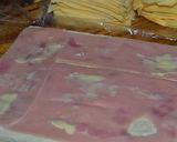 Foto del paso 1 de la receta: Sándwich triple de jamón y queso